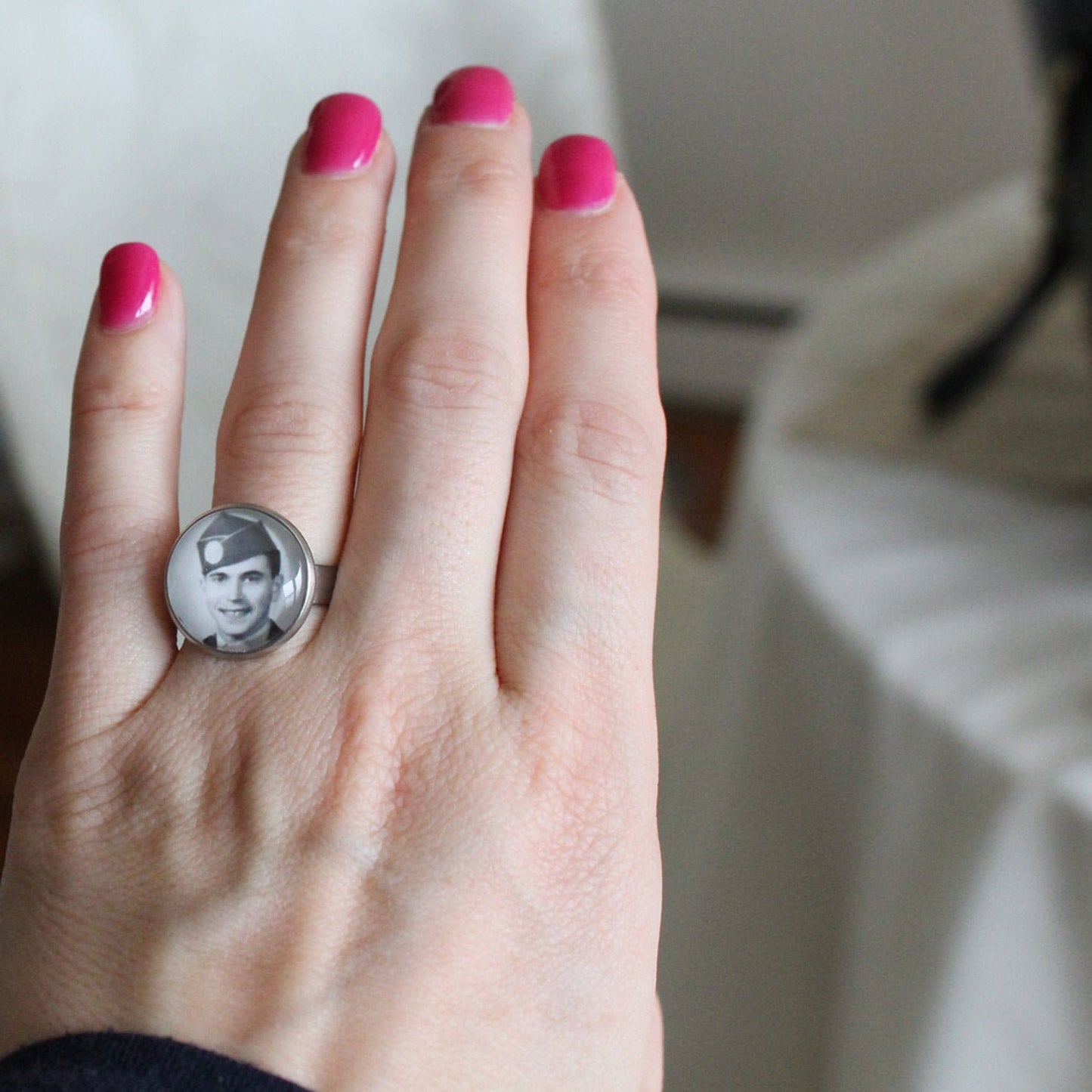 Photo Ring Adjustable and Personalized