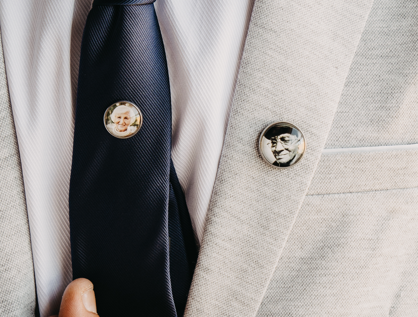 Personalized Tie Tack Brooch Lapel Pin