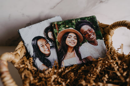 Photo Coasters Slate Stone Personalized