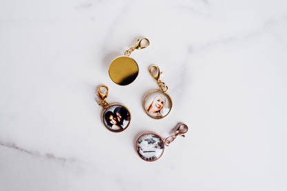 Personalized Photo Charm Gold or Rose Gold