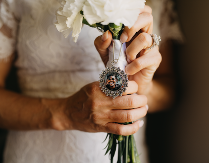 Bridal Bouquet Photo Charm