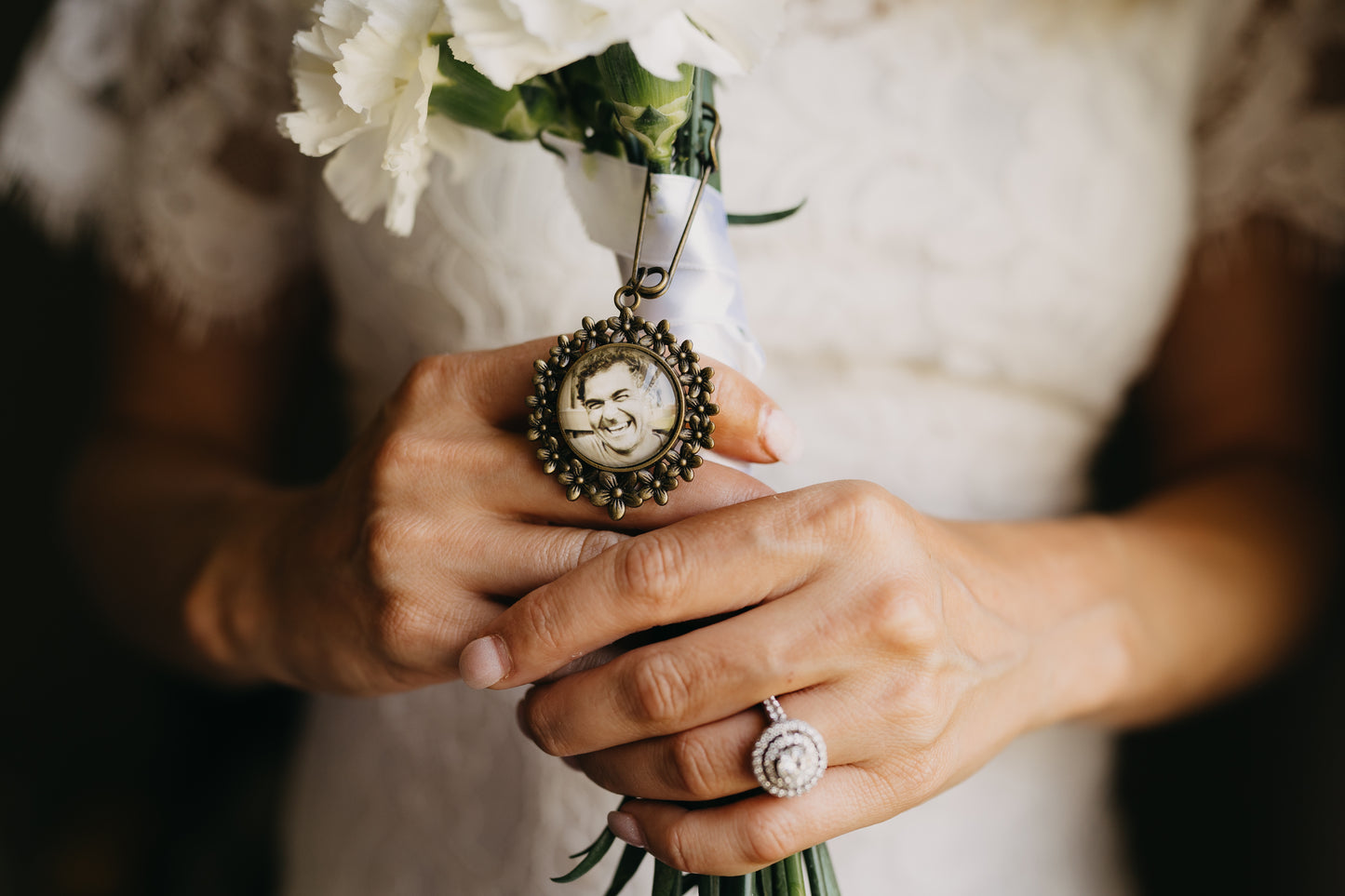 Bridal Bouquet Photo Charm