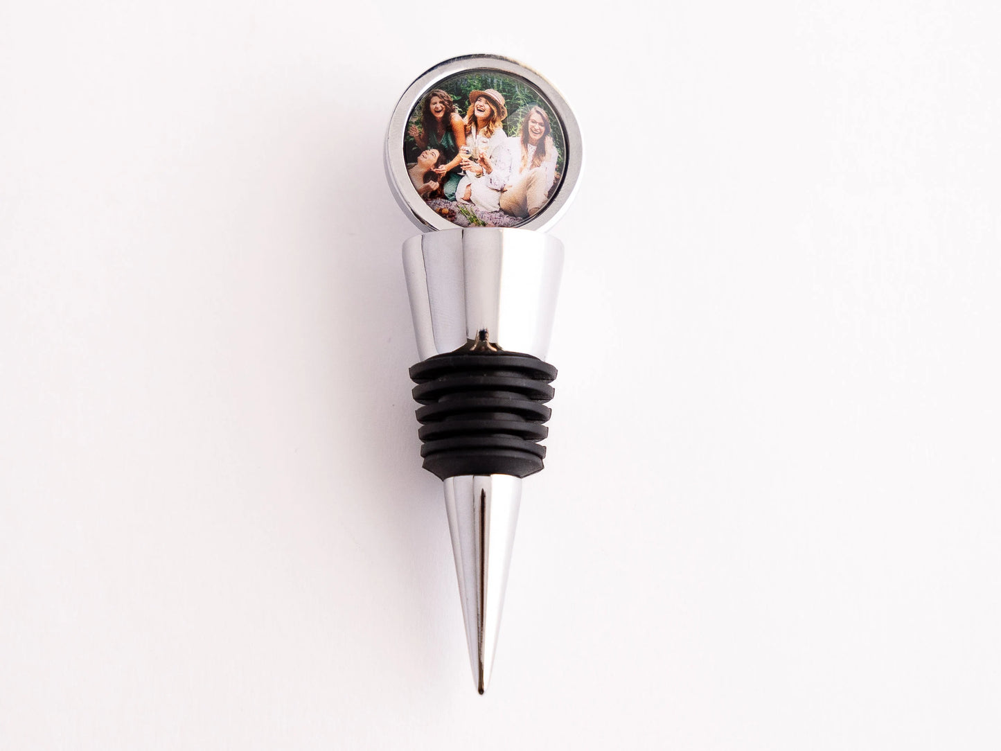 Personalized Wine Bottle Stopper, Custom Photo Wine Stopper, Photo Wine Gift