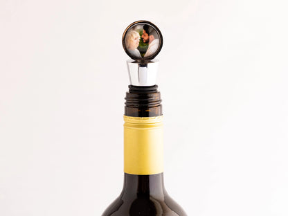 Personalized Wine Bottle Stopper, Custom Photo Wine Stopper, Photo Wine Gift