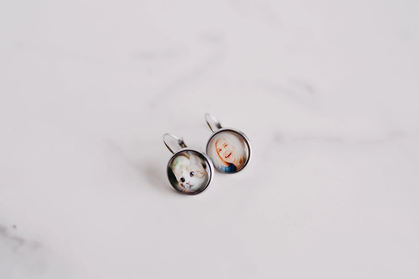 Photo Dangle Earrings Personalized