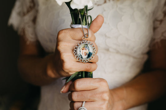 Wedding Bridal Bouquet Picture Charm