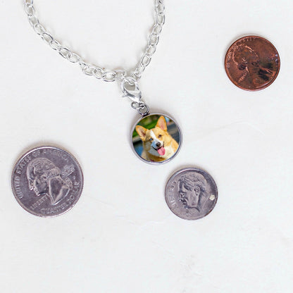 Personalized Photo Charm Silver