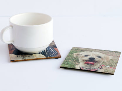 Wood Coasters Personalized Pictures